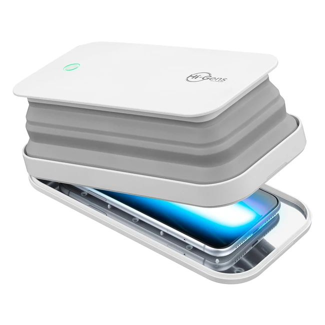 Sterilizzatore Portatile UVC Higens - Sterilizza il 99.9% dei Batteri - Adatto per Cellulari, Mascherine, Chiavi, Occhiali