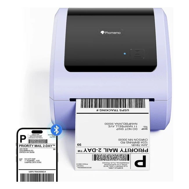 Impresora de Etiquetas Bluetooth Phomemo 520BT - Envío Rápido - Compatible con Pequeñas Empresas - #ImpresoraDeEtiquetas #EnvíoRápido #PequeñasEmpresas