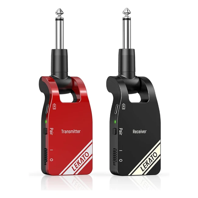 Sistema Inalámbrico de Guitarra Lekato WS10 Mejorado - Transmisor y Receptor Inalámbrico