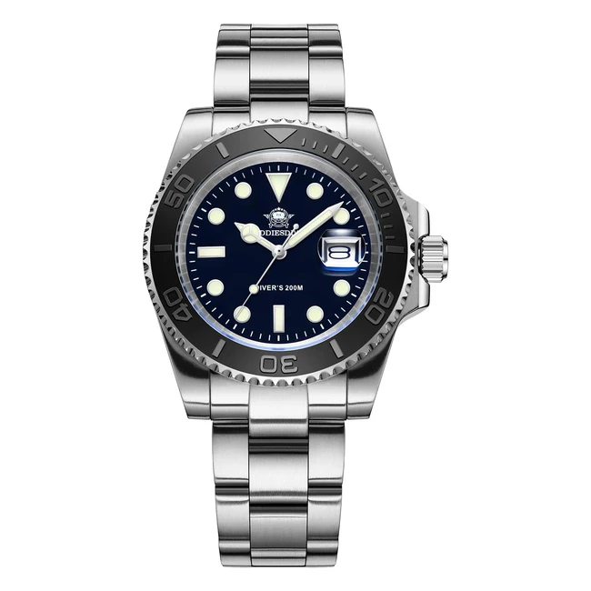 Reloj de buceo Addiesdive 41mm para hombre, resistente al agua 20 bar, acero inoxidable, luminoso