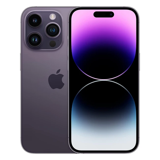 Apple iPhone 14 Pro 512GB Deep Purple Renewed Premium - 48MP Main Camera, 5G, Dolby Vision