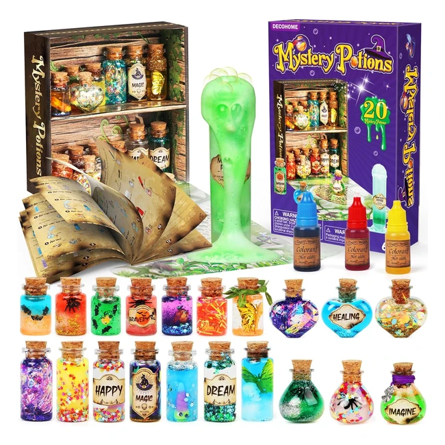 Kit de Pociones Misteriosas para Niños - DecoHome - Ref: 123456 - Juguetes Creativos para Navidad y Cumpleaños - 20 Botellas de Poción Mágica