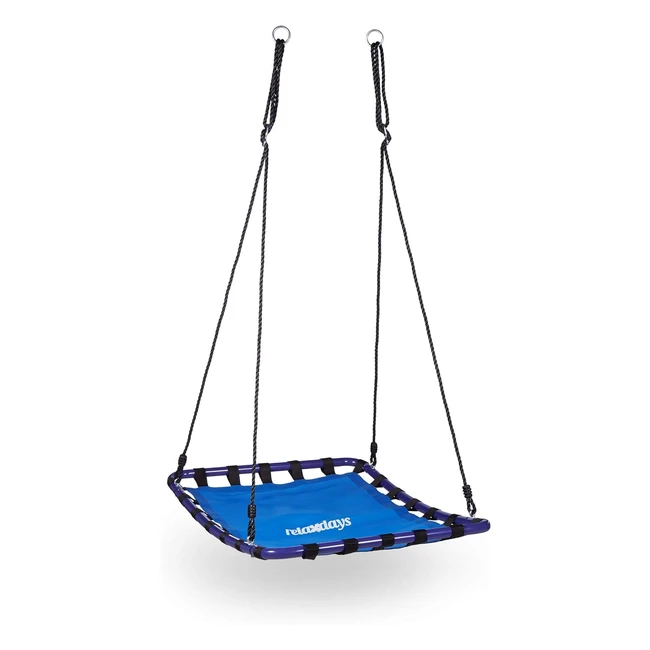 Balancelle nid d'oiseau carrée pour jardin - Relaxdays 10020821