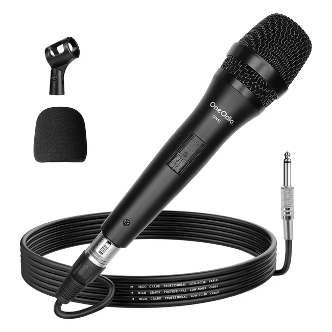 Microfono dinamico cardioide Oneodio ON55 con cavo XLR da 5m