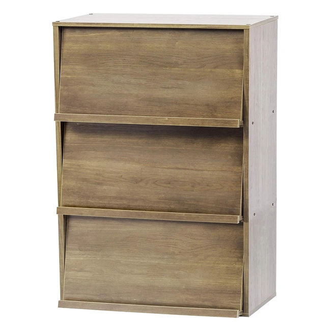 Estante de Almacenamiento 3 Puertas Plegables - Diseño Moderno - Multiuso