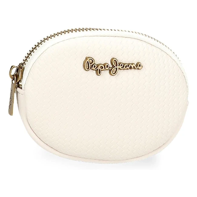 Monedero Pepe Jeans Lena Blanco 115x85x15 cms Piel Sintética - ¡Controla tus monedas con estilo!