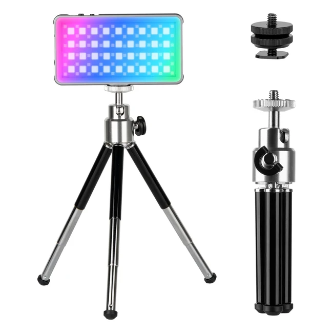 SmallRig RGB Video Light Kit - Portable On-Camera Lighting with Mini Tripod - 38