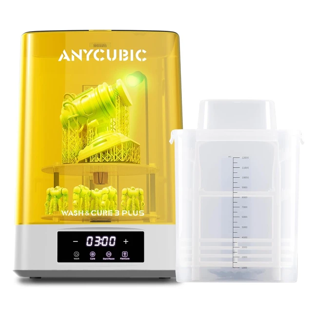 Anycubic Wash and Cure 3 Plus - Dual Layer Design - IPA Saving - 3D Printer