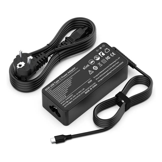 Cargador Lenovo Portátil USB C 65W - ThinkPad X1 T480 T480s T580 T580s - Envío Rápido