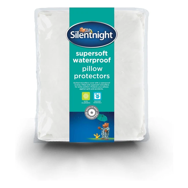 Silentnight Supersoft Quilted Waterproof Pillow Protector - Pack of 2