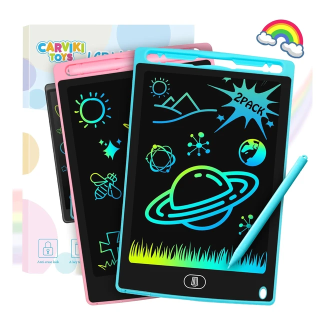 Tableta escritura nios 2 piezas 85 pulgadas - Pizarra digital LCD - Juegos edu