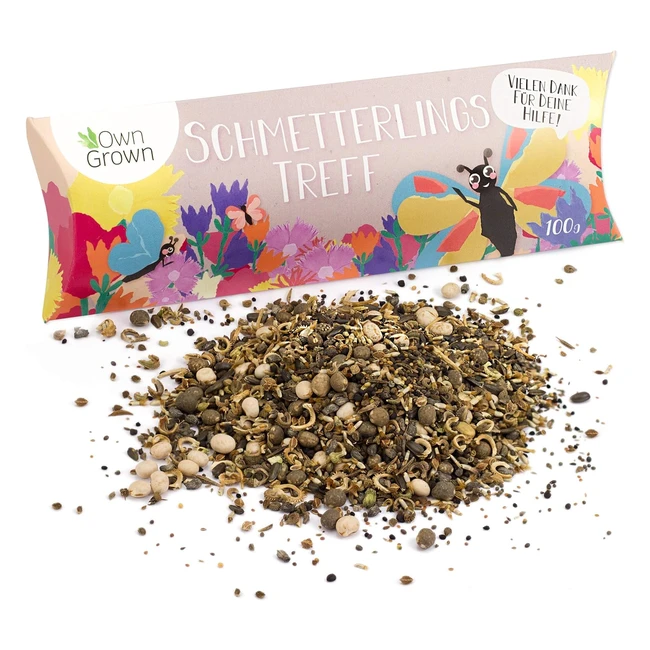 Owngrown Schmetterlingstreff - Bunte Schmetterlingsblumensamen fr 100 m - Pr