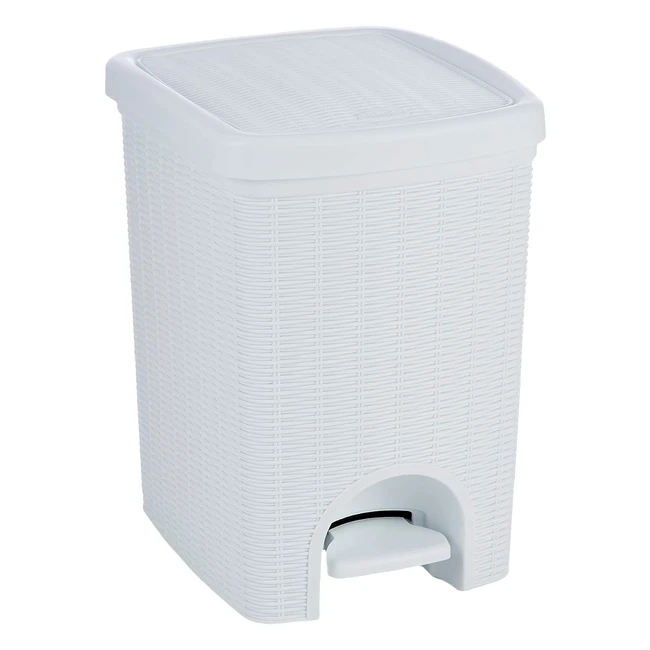 Cubo de Basura Stefanplast Hummelladen 30800 - Diseo Imitacin Cestera de Pl