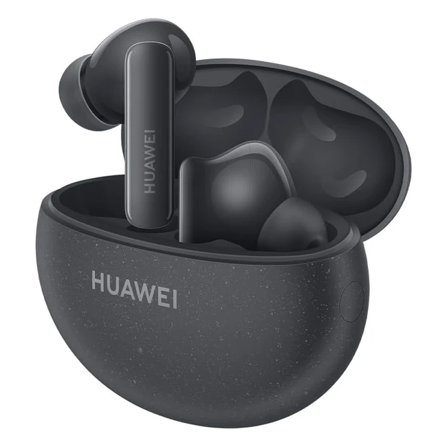 Huawei FreeBuds 5i - Cuffie Bluetooth 5.2 Wireless, Audio Hi-Res, ANC, 28 Ore Autonomia, Comandi Touch, IP54, Versione Italiana, Nero