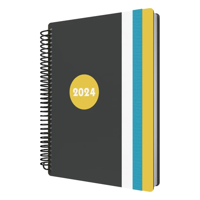 Collins Delta 2024 Diary A5 - Day to a Page Diary with Appointments - Lifestyle Planner and Organiser