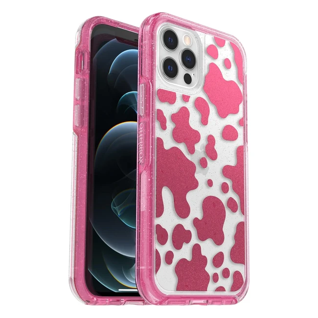 Otterbox Symmetry Clear Case for iPhone 12/12 Pro - Shockproof, Drop Proof, Thin Case - Disco Cowgirl