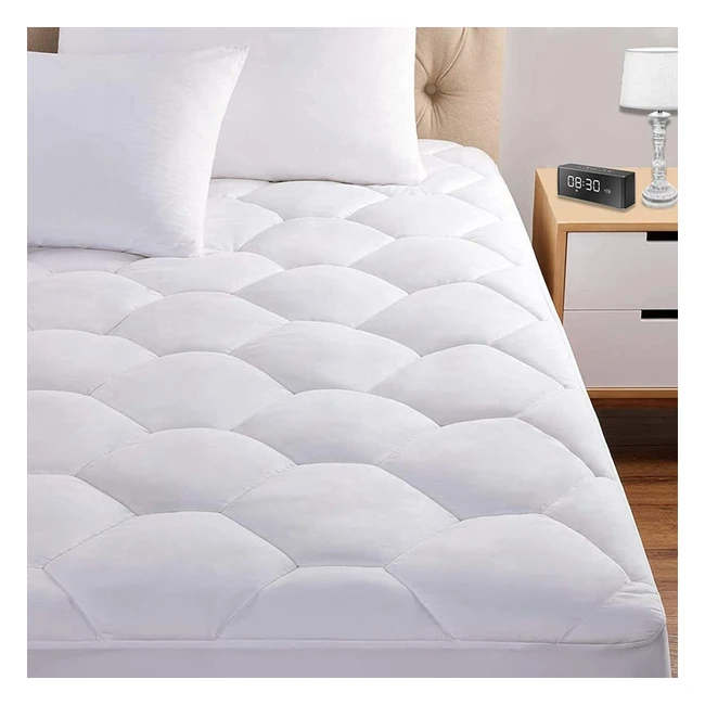 High Living Quilted Mattress Protector - Hypoallergenic Extra Deep Fitted Cover 