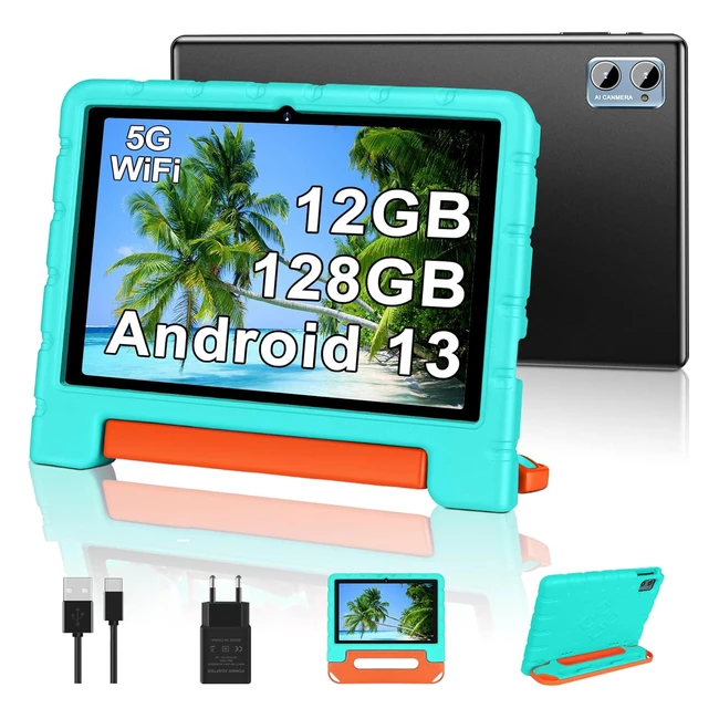 Tablet Ziovo 2024 10 Pulgadas Android 13 12GB RAM 128GB ROM TF 1TB 5G WiFi BT 5.0