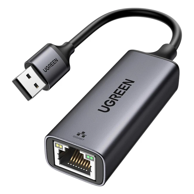 UGREEN USB Ethernet Adapter USB 3.0 to 1Gbps Gigabit Network - Fast Transfer