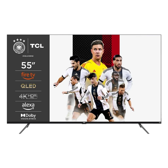 TCL 55CF630 139 cm QLED Fire TV 4K Ultra HD HDR 10 Dolby Vision Atmos Smart TV