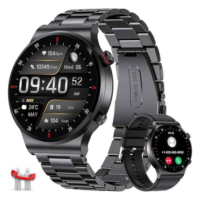Reloj Inteligente Lige Hombre 139 Smartwatch 247 Ritmo Cardíaco Presión Arterial Spo2 Monitor Sueño Android iOS 100 Modos Deporte