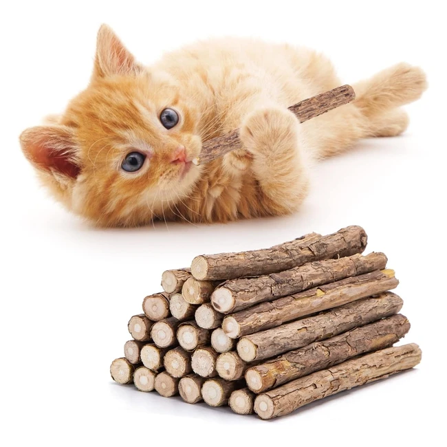Palitos de Catnip para Gatos - Nobleza - Ref. 30pcs - Cuidado Dental y Juguete para Gatos