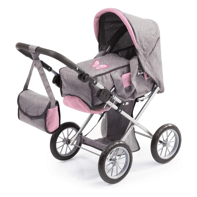 Cochecito de Muñecas City Star Bayer Design 13633AA - ¡Transformable y Plegable!