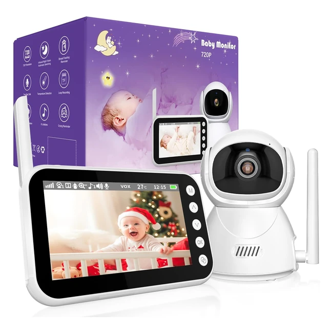 Cámara Vigilancia Bebé Inteligente 43VoxZoom 10x Visión Nocturna