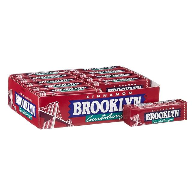 Gomme da masticare al gusto cannella Brooklyn - Confezione da 20 stick da 9 last