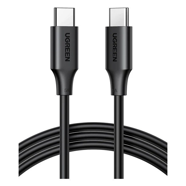 UGREEN Câble USB-C vers USB-C PD 100W 5A 20V Charge Rapide et Sync - iPhone 15 Pro Max MacBook Pro iPad Pro Galaxy S23 S22 Steam Deck PS5 Manette