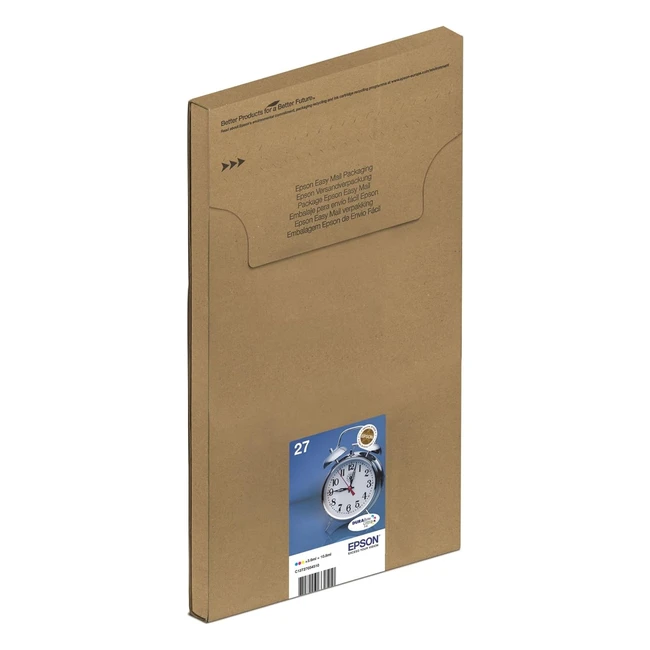 Epson 27 Alarm Clock Genuine Multipack - Ecofriendly Packaging - 3 Colours Ink Cartridges