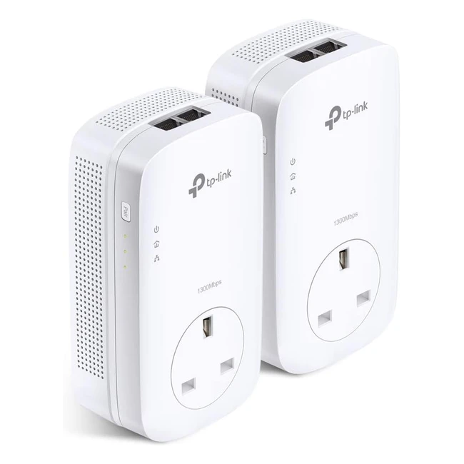 TP-Link TLPA9020PKIT 2-Port Gigabit Powerline Starter Kit - Up to 2000 Mbps - Ideal for HD Video Streaming and Online Gaming