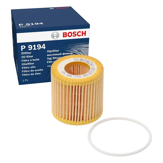 Filtro de Aceite Bosch P9194 para Vehículos - Alta Resistencia y Lubricación Fiable