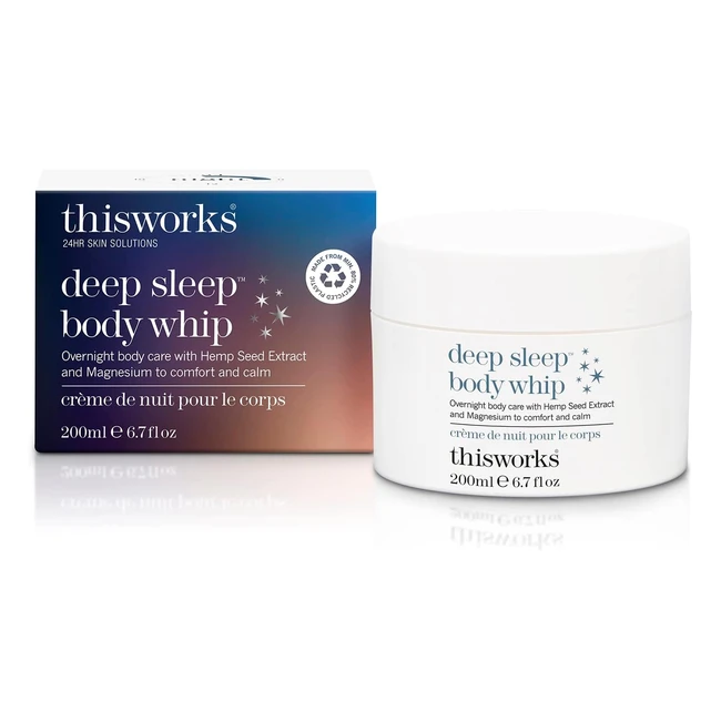 Deep Sleep Body Whip 200ml - Nourishing Body Butter with Fragrance and Magnesium