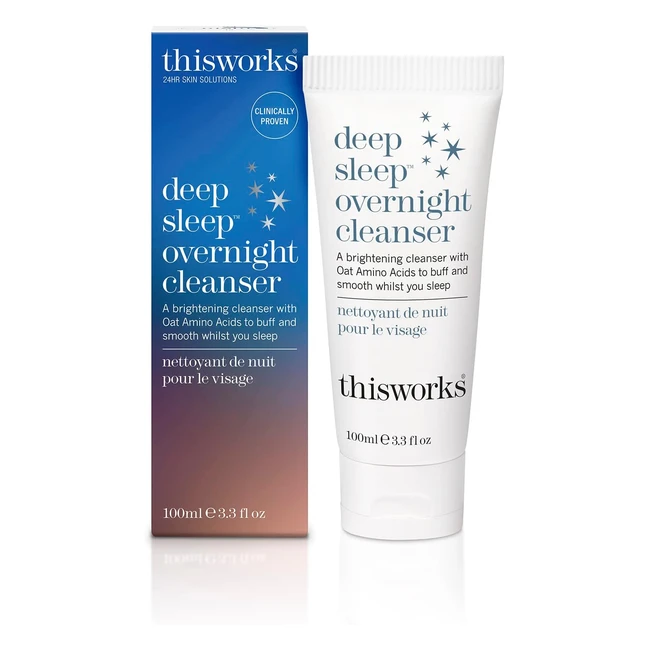 this works Deep Sleep Overnight Cleanser 100ml - Brightening Face Cleanser
