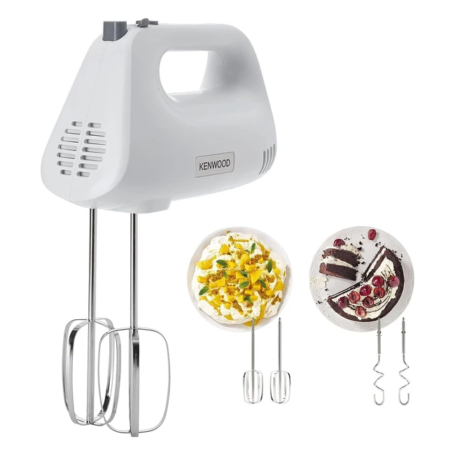 Kenwood Hand Mixer Electric Whisk 5 Speeds Stainless Steel Kneaders and Beaters 
