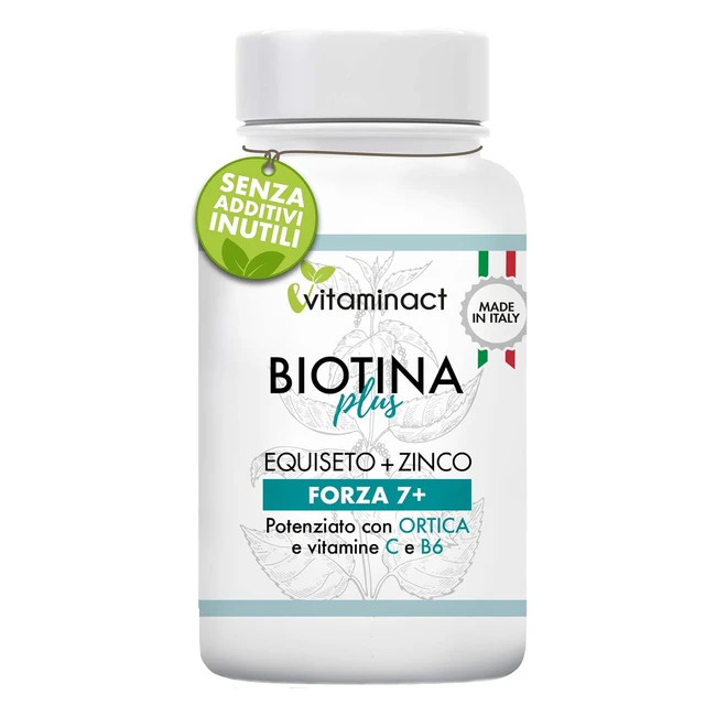 Integratore Capelli Donna Uomo Biotina Plus - Trattamento 4 Mesi - Crescita Ungh