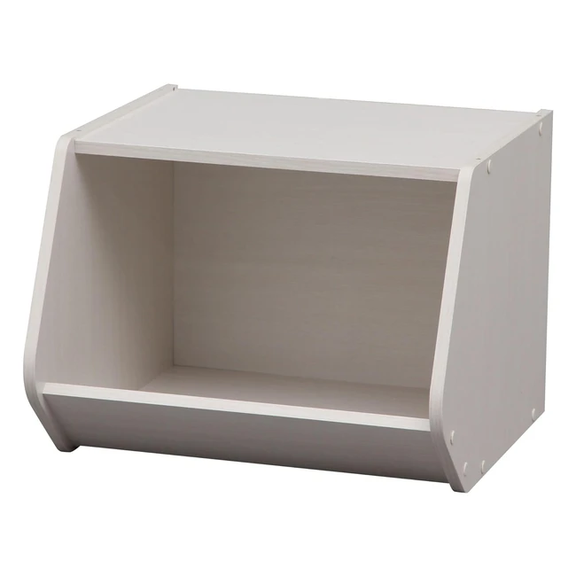 Mobile Contenitore Stack Box STB400 Quercia Bianco - Design Ufficio Casa - Iris Ohyama