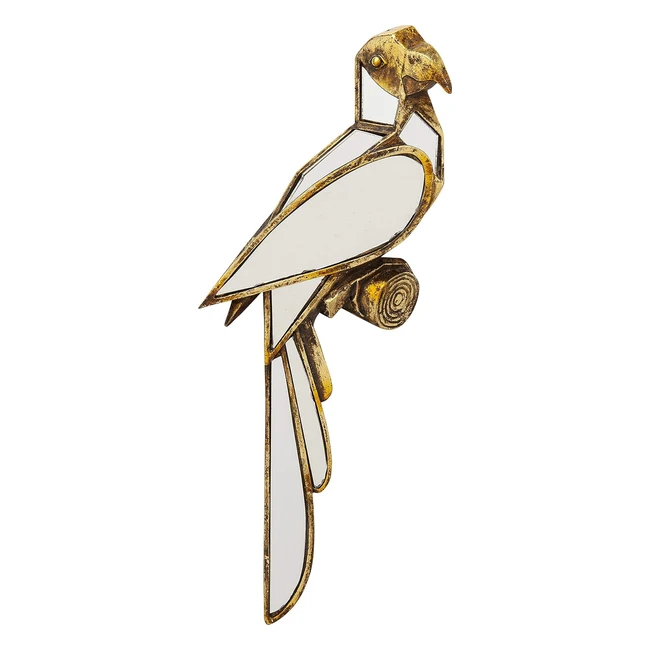 Kare Design Parrot Mirror Oro Specchio Pappagallo 43x15cm