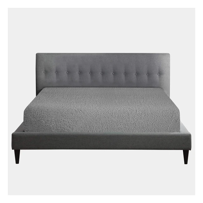 Super Soft Teddy Fleece Fitted Sheet - Single, Silver - GC Gaveno Cavailia