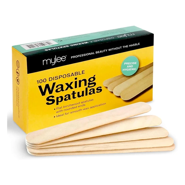 Premium Salon Quality Disposable Wooden Spatulas for Waxing - Pack of 100
