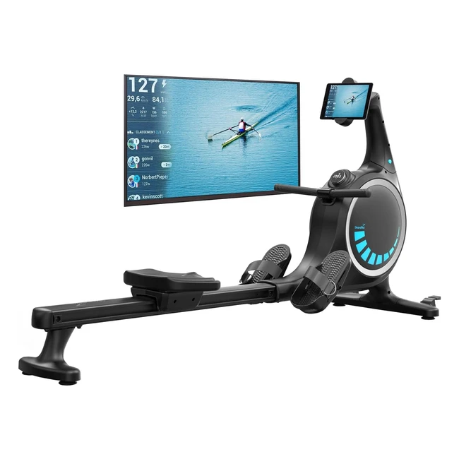 Skandika Rudergert Nemo VV Hybrid - Wasserwiderstand & Magnetwiderstand - 90° Tank - 200 cm - 150 kg - App kompatibel