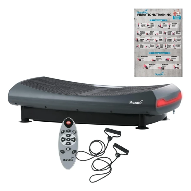 Skandika Vibration Plate V2000 3D4D - Kurvendesign 2 leistungsstarke Motoren 