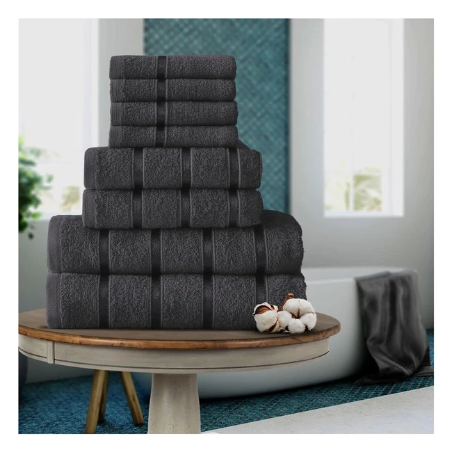 Ultra Soft 8-Piece Towels Bale Set  FairwayUK  Premium Quality  100 Egyptian