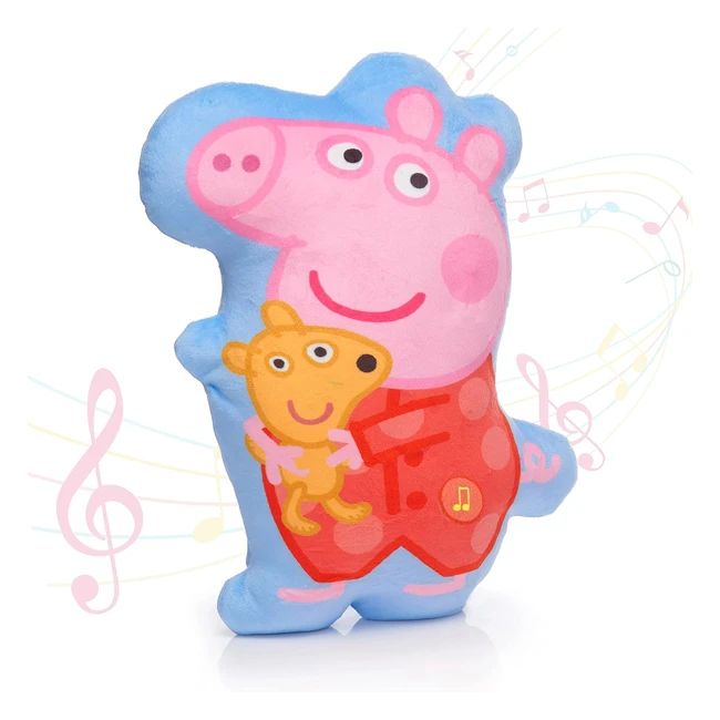 Peppa Pig Sleep Soother by Lullaby Labs - Soft Toy with Night Light and Music - 