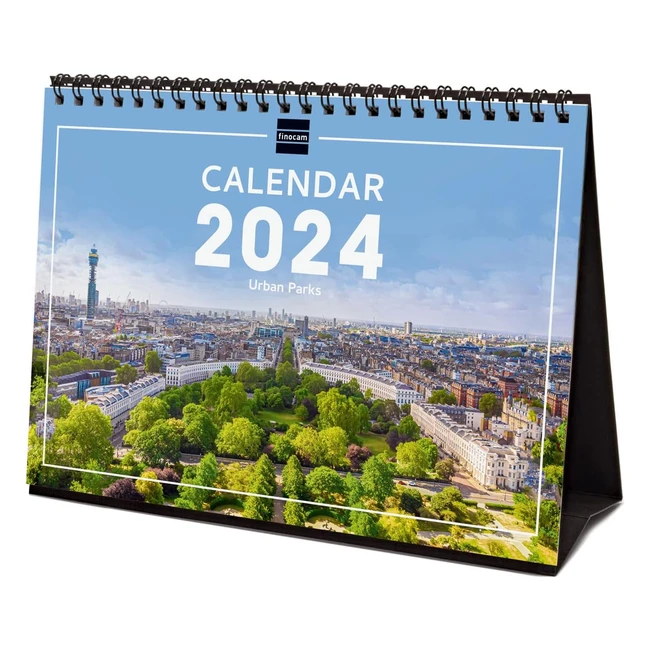 Calendario da tavolo Finocam 2024 - Pianificazione mensile, layout multilingue