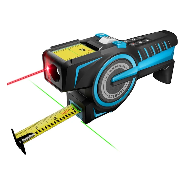 Cinta Mtrica Lser 3 en 1 Acegmet por Mileseey - Medicin Instantnea y Pre