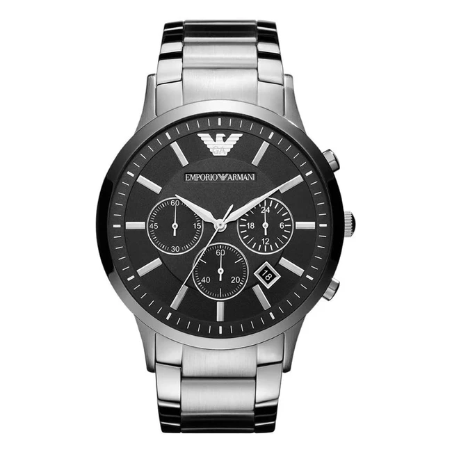 Emporio Armani Men's Chronograph Stainless Steel Watch AR2460 - Free Delivery