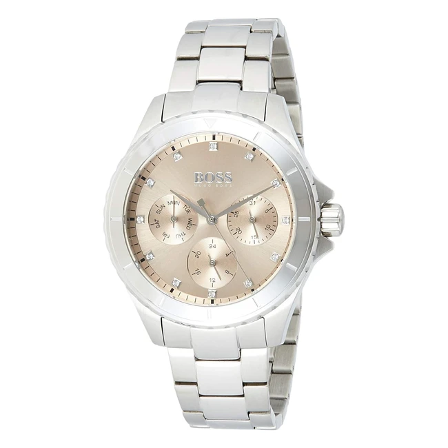 Reloj Mujer Boss Analógico Multifunción Acero Inoxidable Plateado 1502444