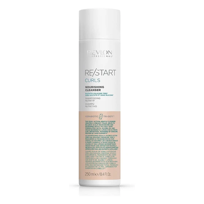 Revlon Professional Restart Curls - Detergente Delicato per Capelli Ricci - Senza Solfati - Definizione Ricci - 250 ml